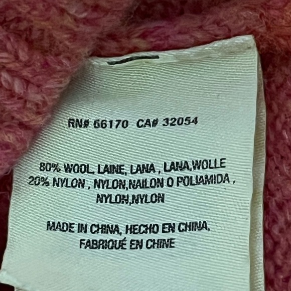 Moth By Anthropologie Wool Blend Turtleneck Sweater Sz Oversized Small - Picture 10 of 10